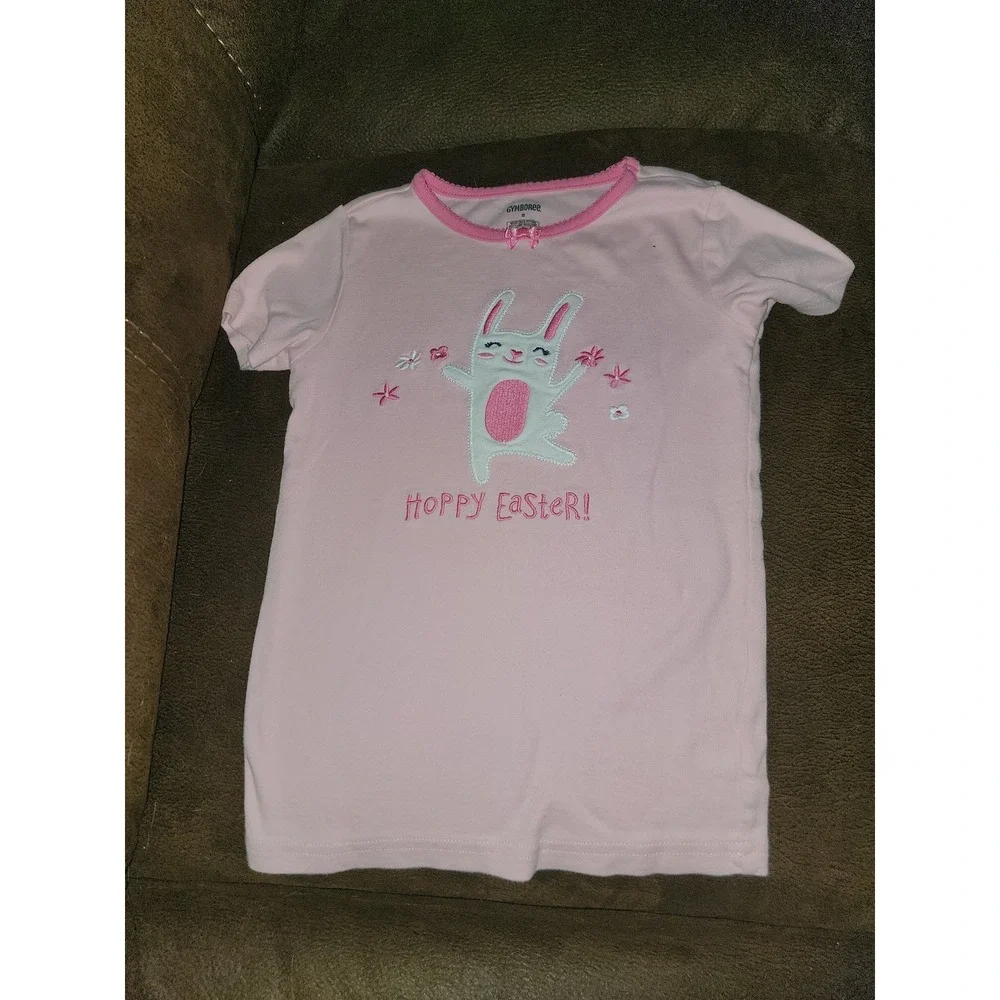 Gymboree hoppy Easter bunny pajamas gymmies size 8‎